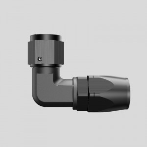 90 graden snijder vrouwelijke gesmede elleboog een slang eindigt