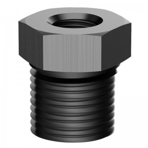 1/4 NPT Mannelijk aan 1/8 NPT Vrouwelijke Reducer Fitting Adapter Hex Bushing Holle Aluminium