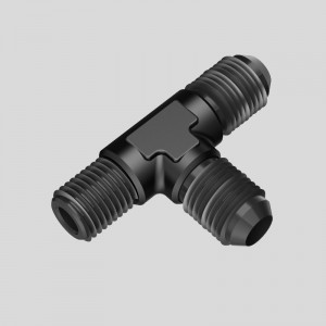Mannelijke Flare Tee Fitting Adapter T Union Brandstofslang Aluminium